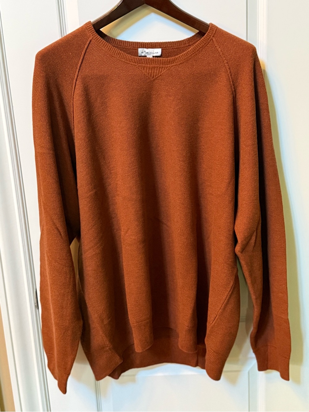 Peter Millar Rust Orange Knit Sweater